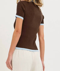 Sweet Lovely By Jen - Knit Short Sleeve Top
