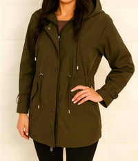 Angel Apparel - Metallic Short Rain Jacket
