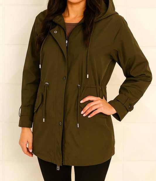 Angel Apparel - Metallic Short Rain Jacket