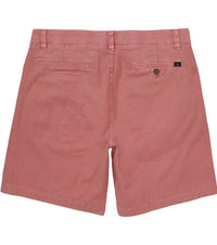 Faherty Essential Chino Shorts in seapoint red - men's shorts - alternate view