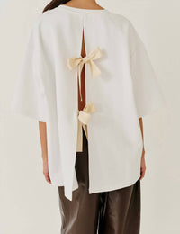 The Garment - Bow Oversized Boyfriend Tee