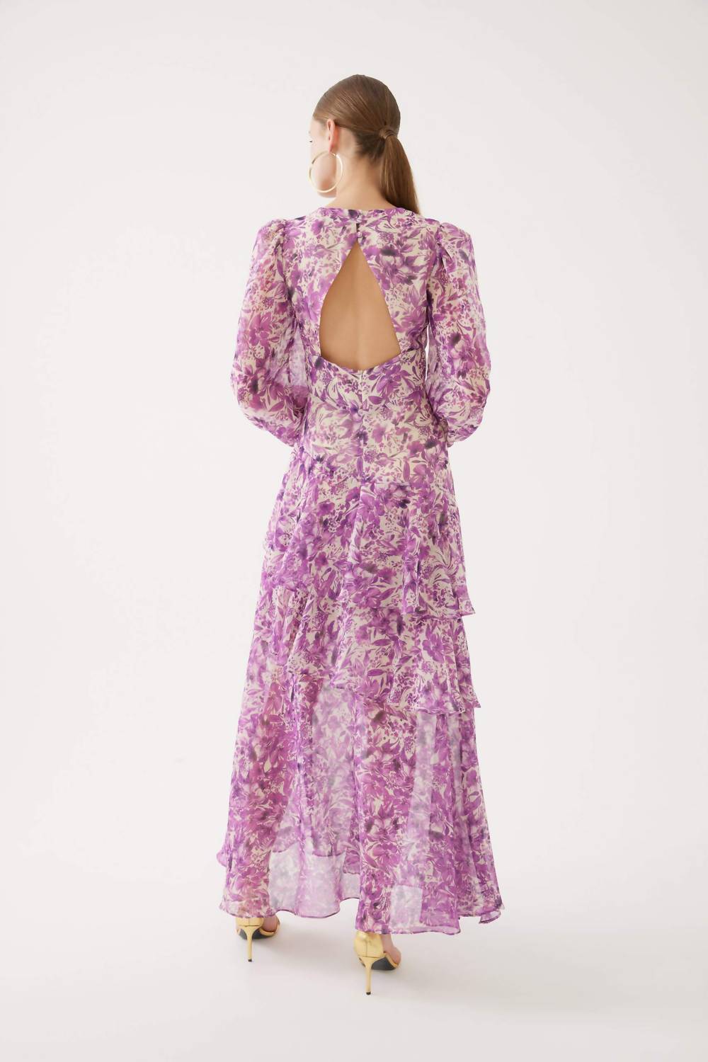 Exquise - Imogen Ruffle Flowing Maxi Dress