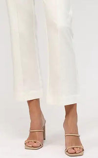 Fate Stancil Pintuck Pant in white - women's pants - detail view