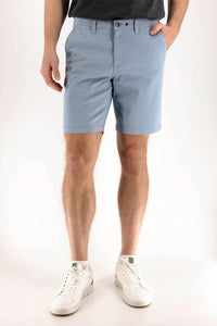 DEVIL-DOG Slim-fit Chino Shorts in dusty blue - men's shorts