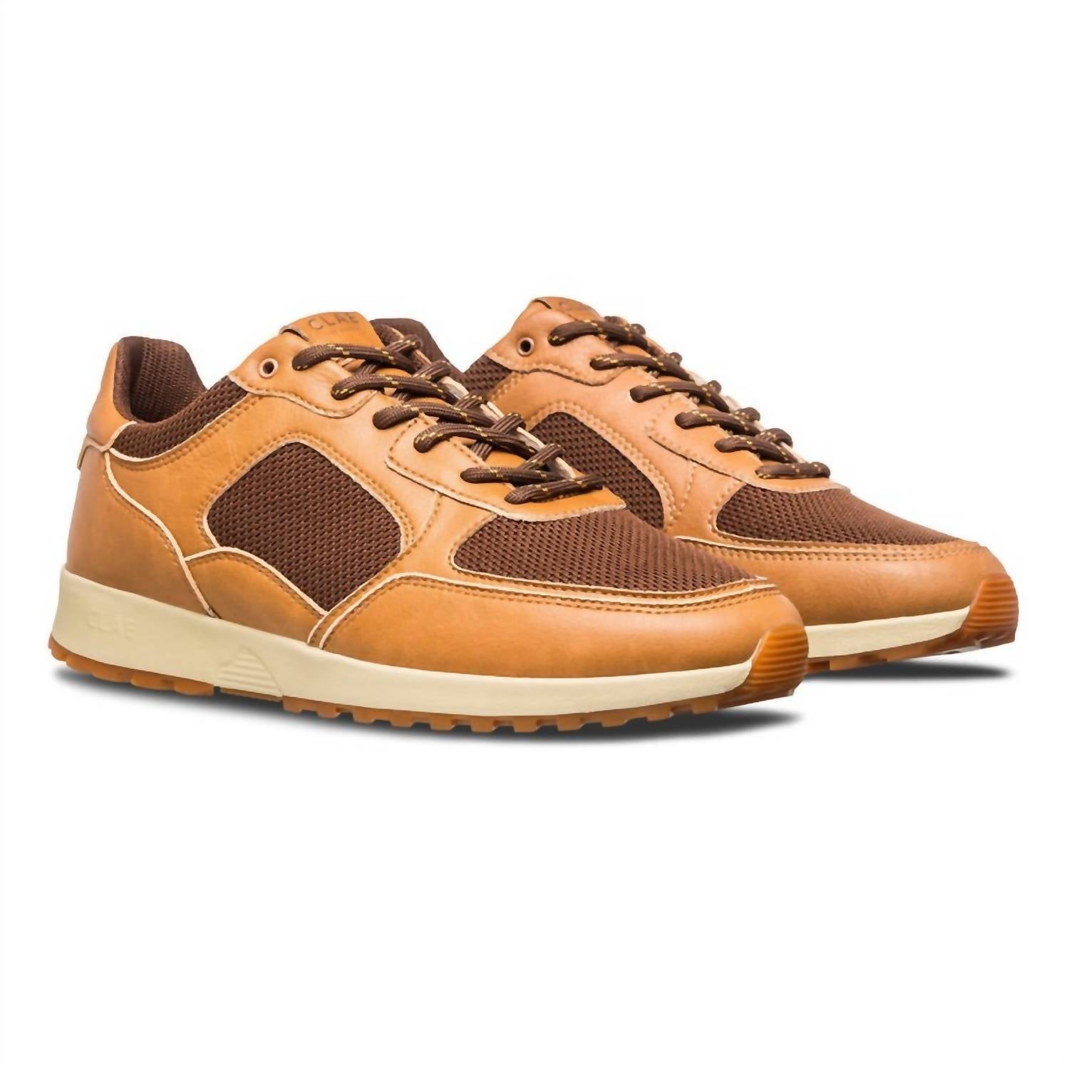 CLAE Men's Joshua Shoes in wheat - men's sneaker - detail view