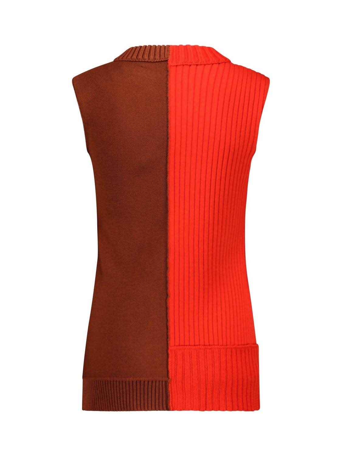 Marina Moscone - Women's Sleeveless Pullover Sweater Top