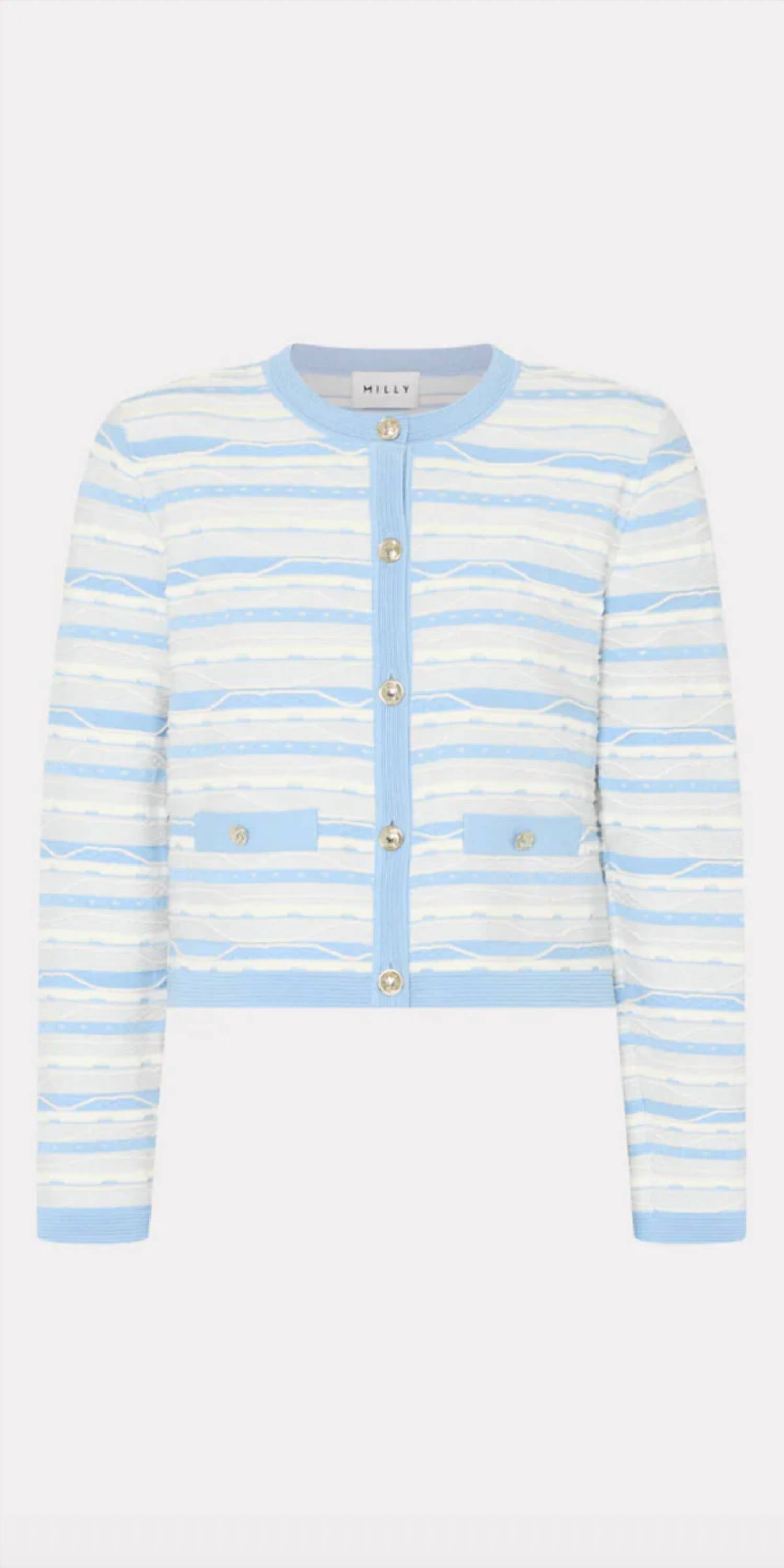 Milly - Skye Stripe Cardigan