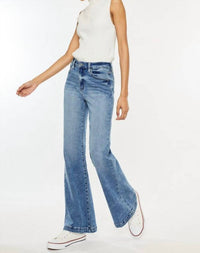 Kancan - High Rise Wide Leg Flare Jean