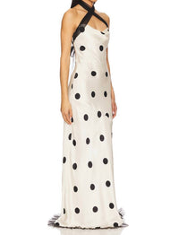 For Love & Lemons - Dorothy Dot Halter Neck Gown