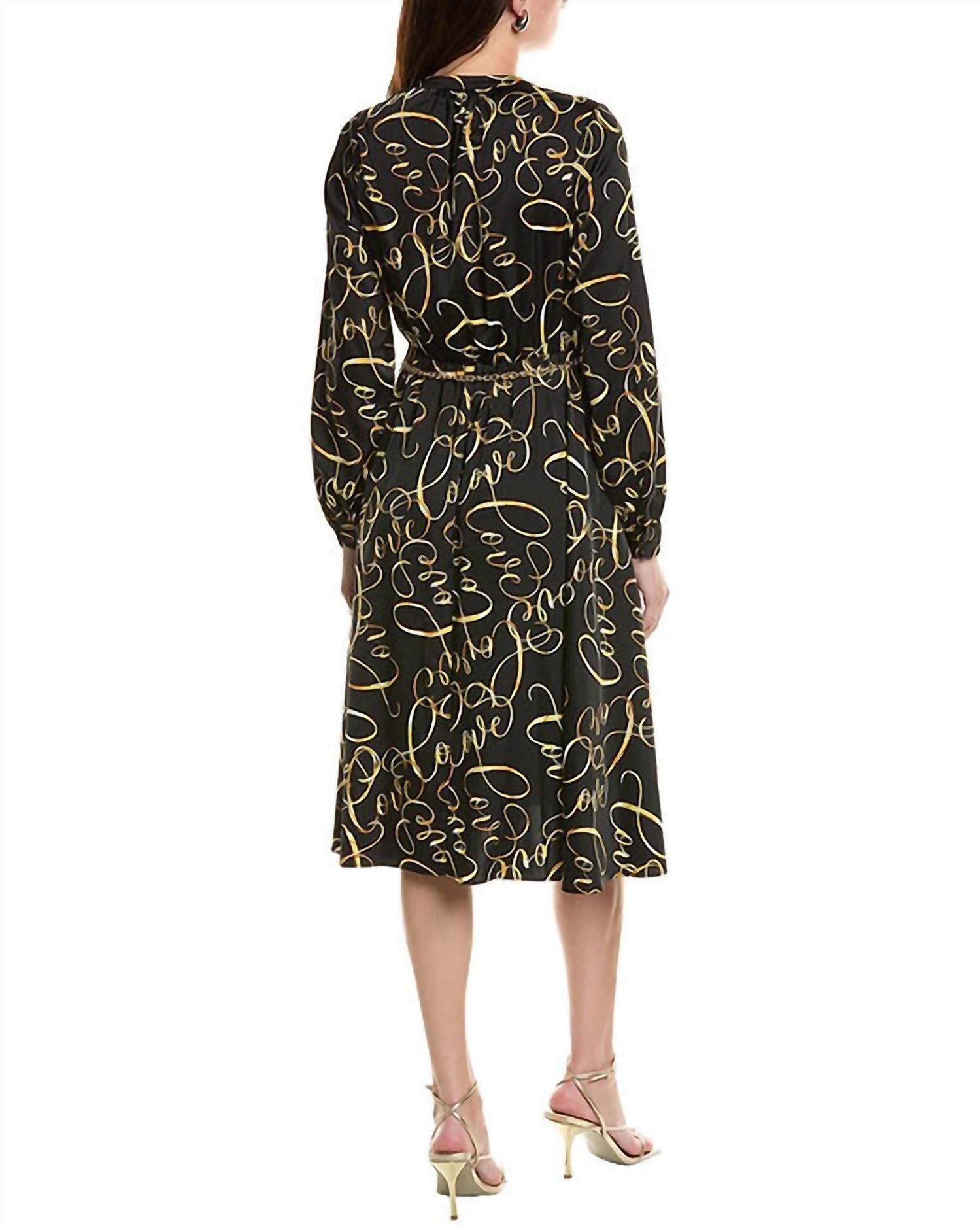 Tahari - Chain Belt Dress