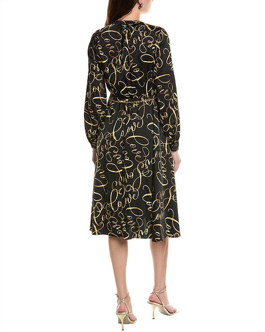 Tahari - Chain Belt Dress