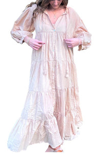 Pearl And Caviar - Daphne Long Sleeve Maxi Dress