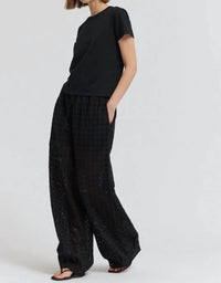 Grade & Gather - Relaxed Fit Eyelet Pants