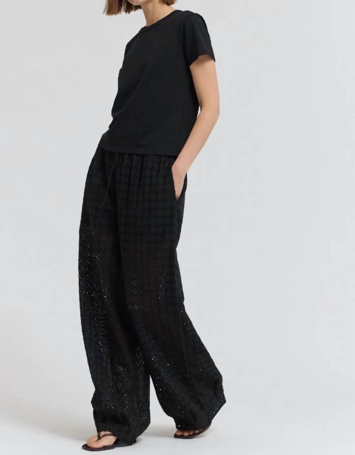 Grade & Gather - Relaxed Fit Eyelet Pants