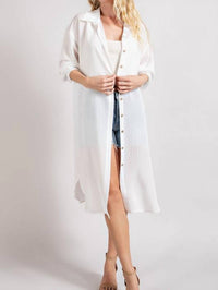 Ee:Some - Button Down Long Jacket