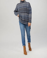 MOCK NECK TUNIC PULLOVER