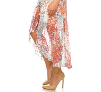 Maison Tara - High-low Floral Sleeveless Dress