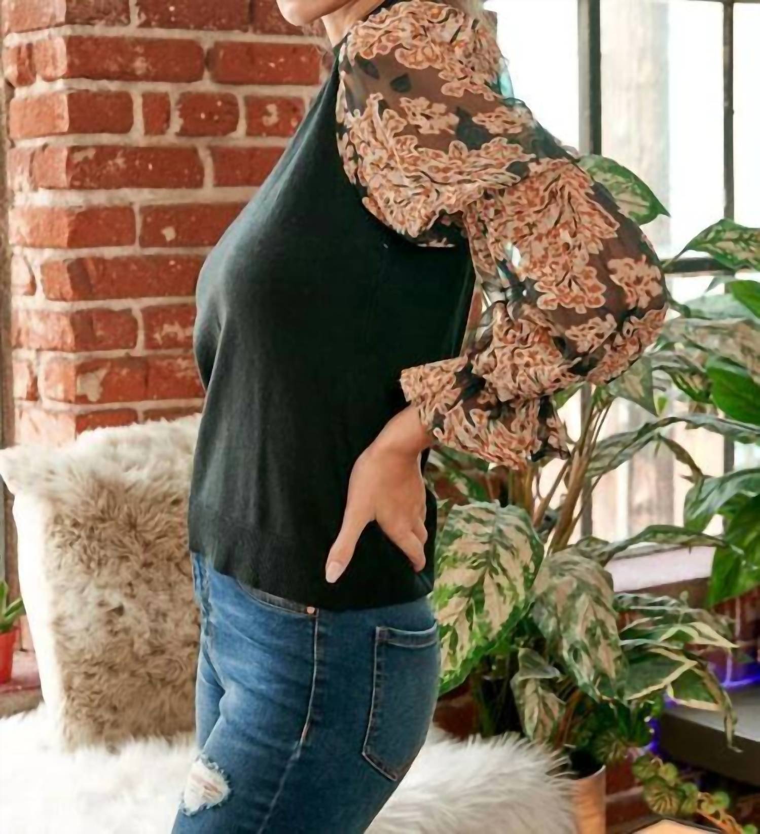 Hailey & Co - Simple Elegance Curvy Sweater - Plus