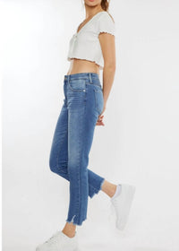 Kancan - Danielle High Rise Straight Leg Jeans