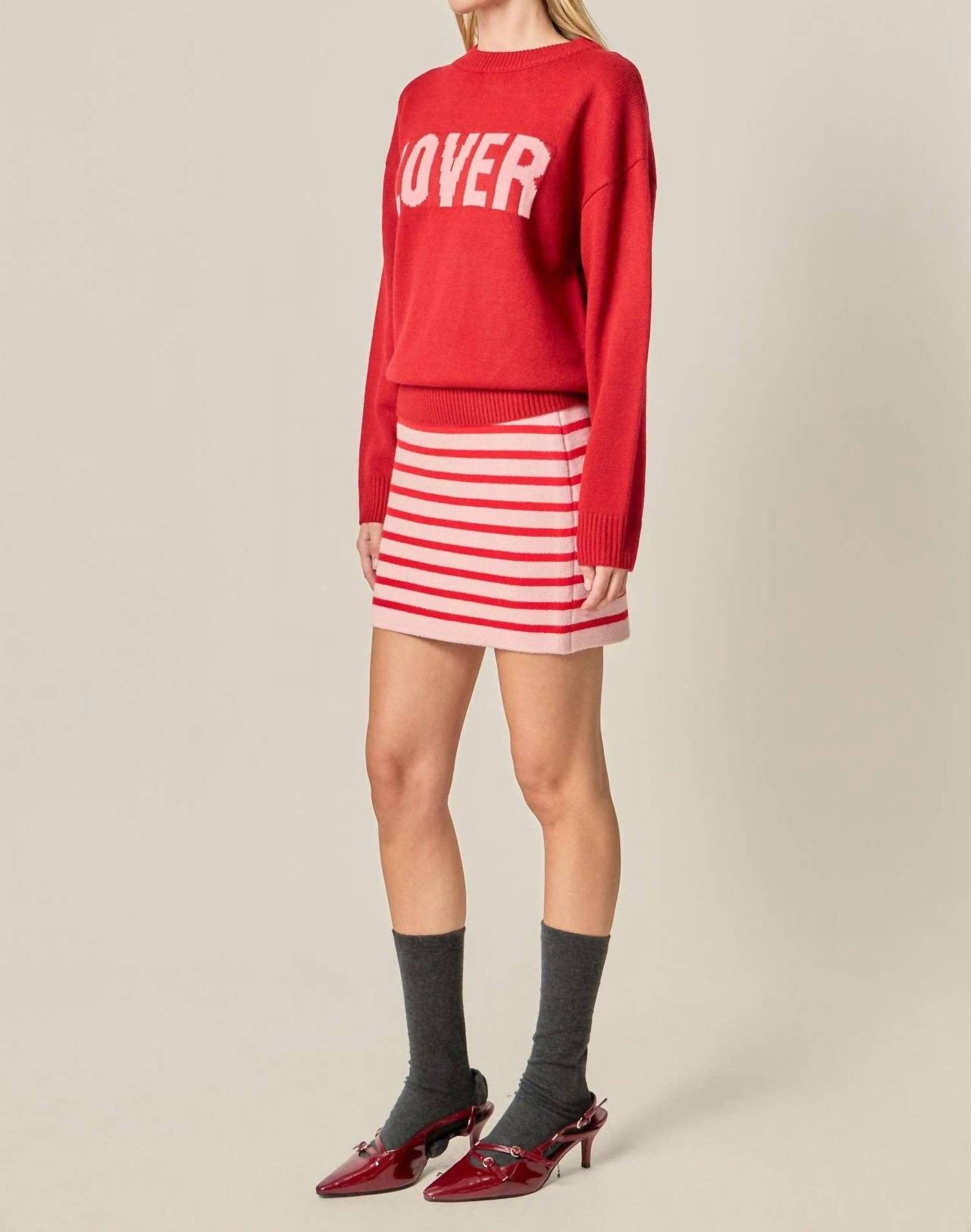 English Factory - Crewneck Statement Sweater