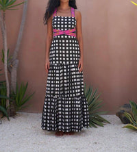 Mo Maya - Luna Leopard Strap Maxi Dress