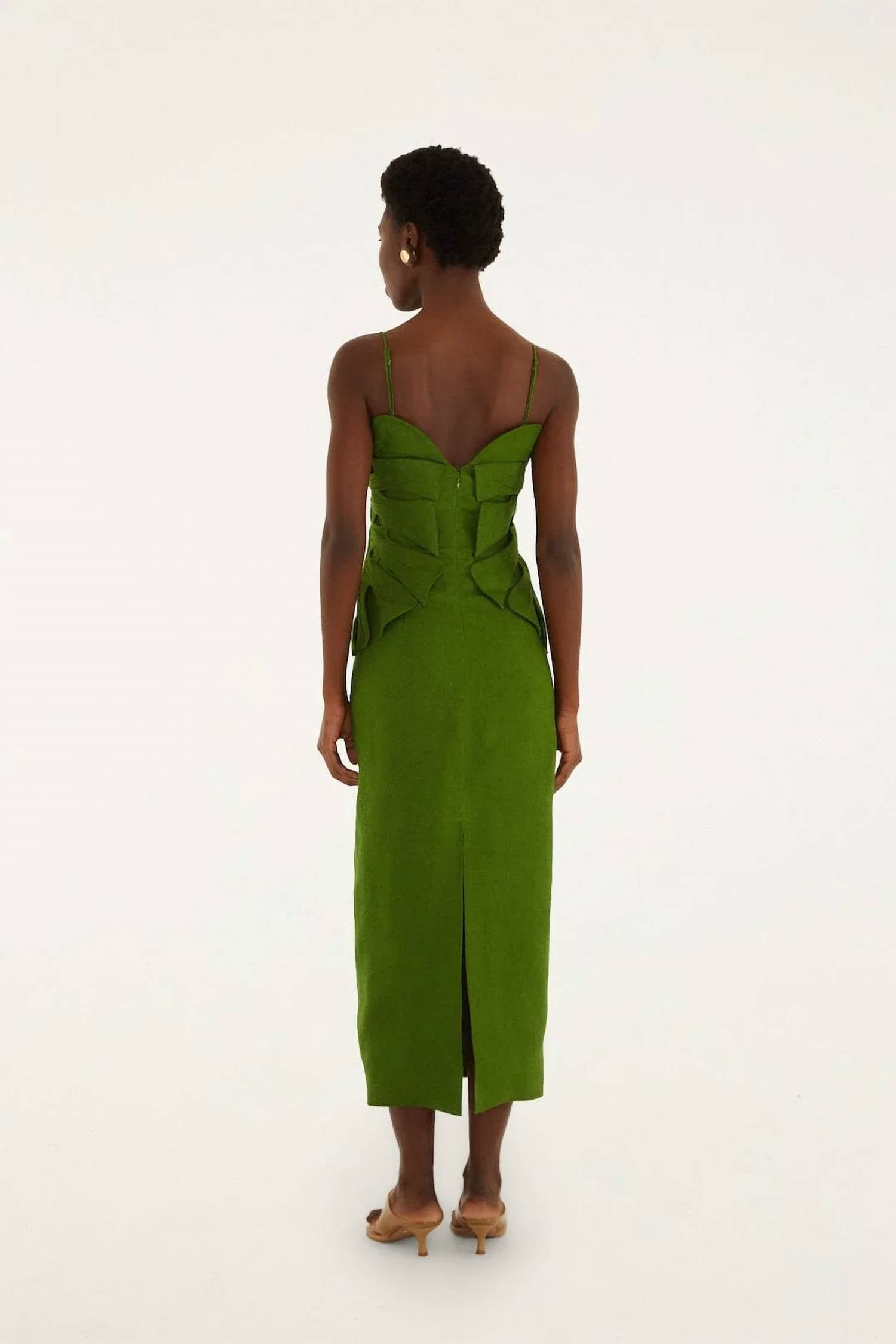 Farm Rio - Monstera Sleeveless Midi Dress