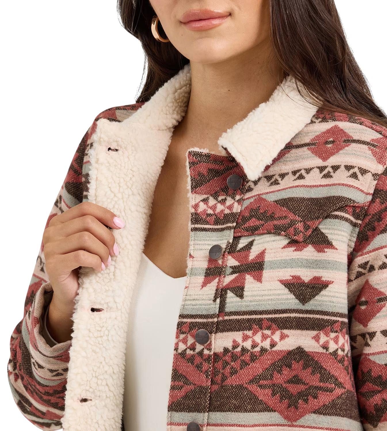 Wrangler - Retro Sherpa Lined Jacquard Jacket