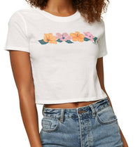 O'Neill - Juniors Hibiscus Cotton Cropped T-shirt