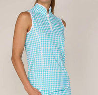 G Lifestyle - Piping Mock Neck Performance Top
