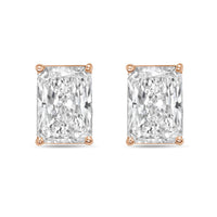 Diana M Jewels - Women's Radiant Lab-grown Diamond Stud Earrings (3.00 Tcw) - Signature