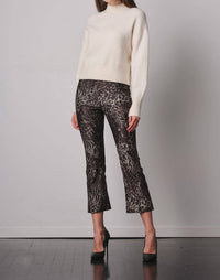Avenue Montaigne Leo Flare Cut Pants in ramage - women's pants