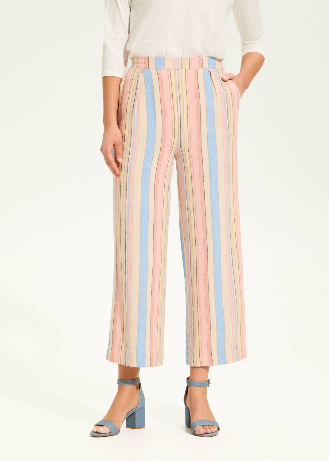 Fdj - Women's Aperol Stripe Crop Trouser