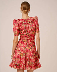 byTiMo Cotton Party Mini Dress in crush - women's dress - detail view