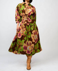 Uncle Frank - Big Blooms Midi Dress