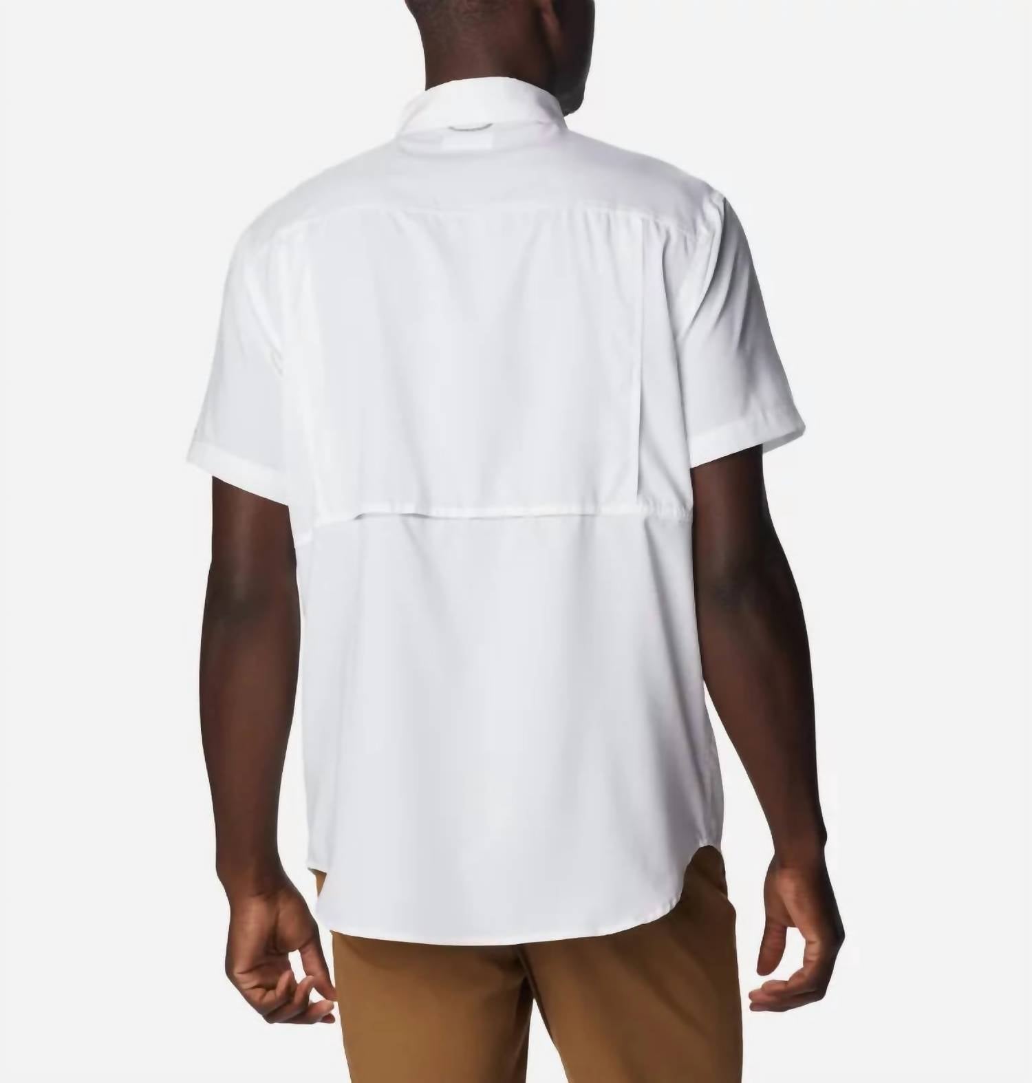 Columbia Silver Ridge Utility Lite Short Sleeve Shirt in white - men's shirt - alternate view