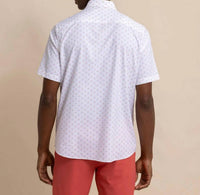 SOUTHERN TIDE Beach Voyager Sportshirt in classic white - men's shirt - detail view