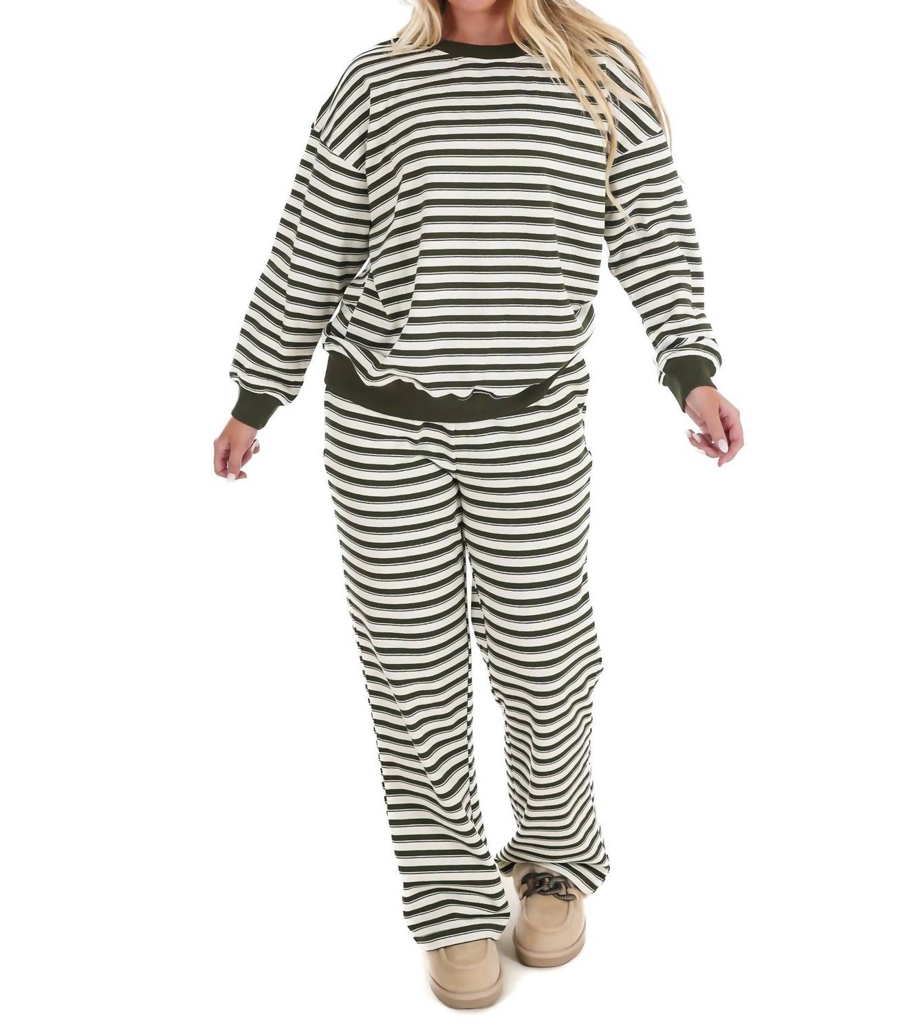 Le Lis - Chill Mode Stripe Two Piece Set