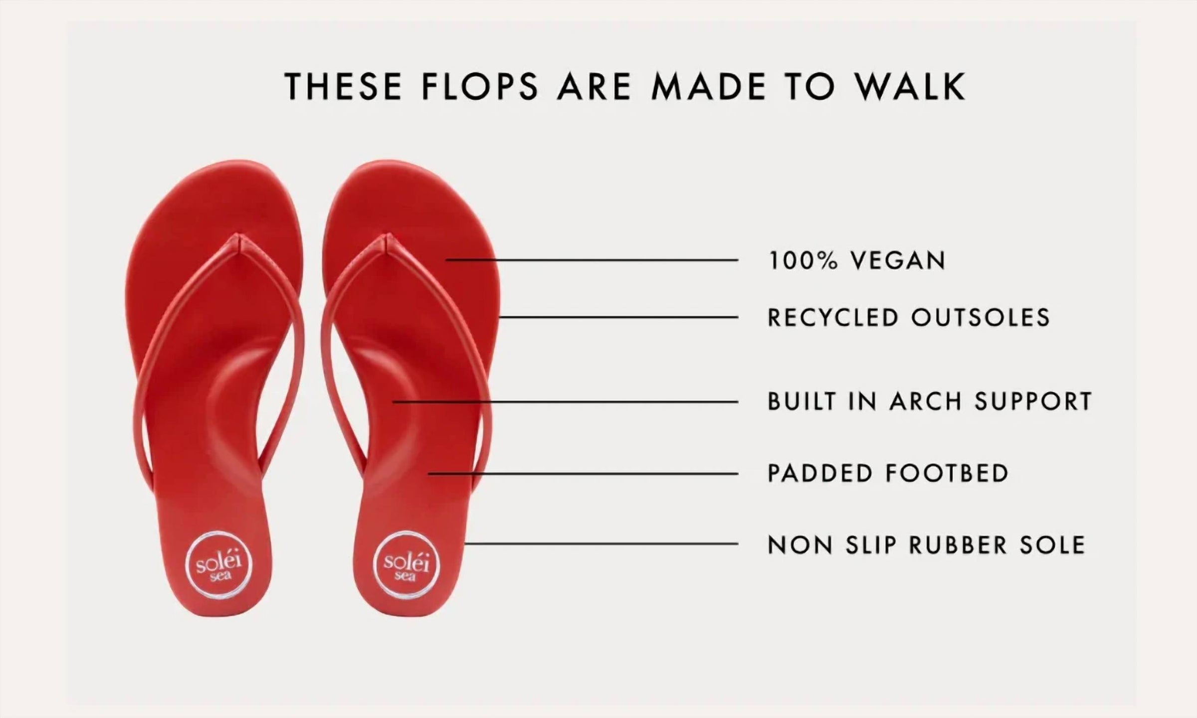 Solei Sea - Women's Indie Vegan Leather Thong Sandal