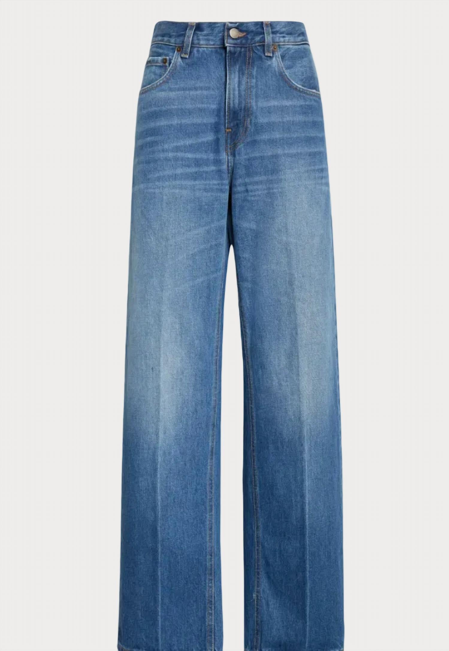 Haikure Bonnie Straight Leg Jean in real blue - women's jeans - view 4