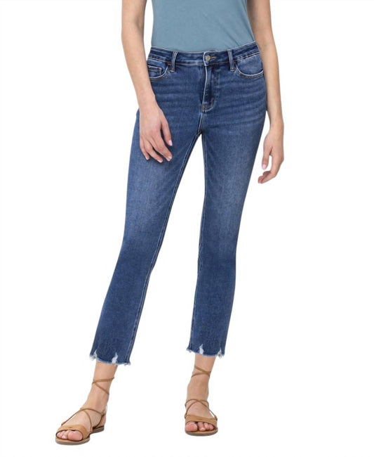 Vervet By Flying Monkey - High Rise Crop Slim Straight Jeans