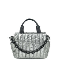 Bc Handbags - Puffer Tote Bag With Chain