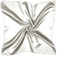 Diacly Women's Silky Satin Square Scarf in white - women's scarf