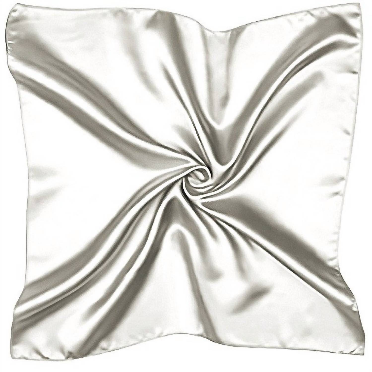 Diacly Women's Silky Satin Square Scarf in white - women's scarf