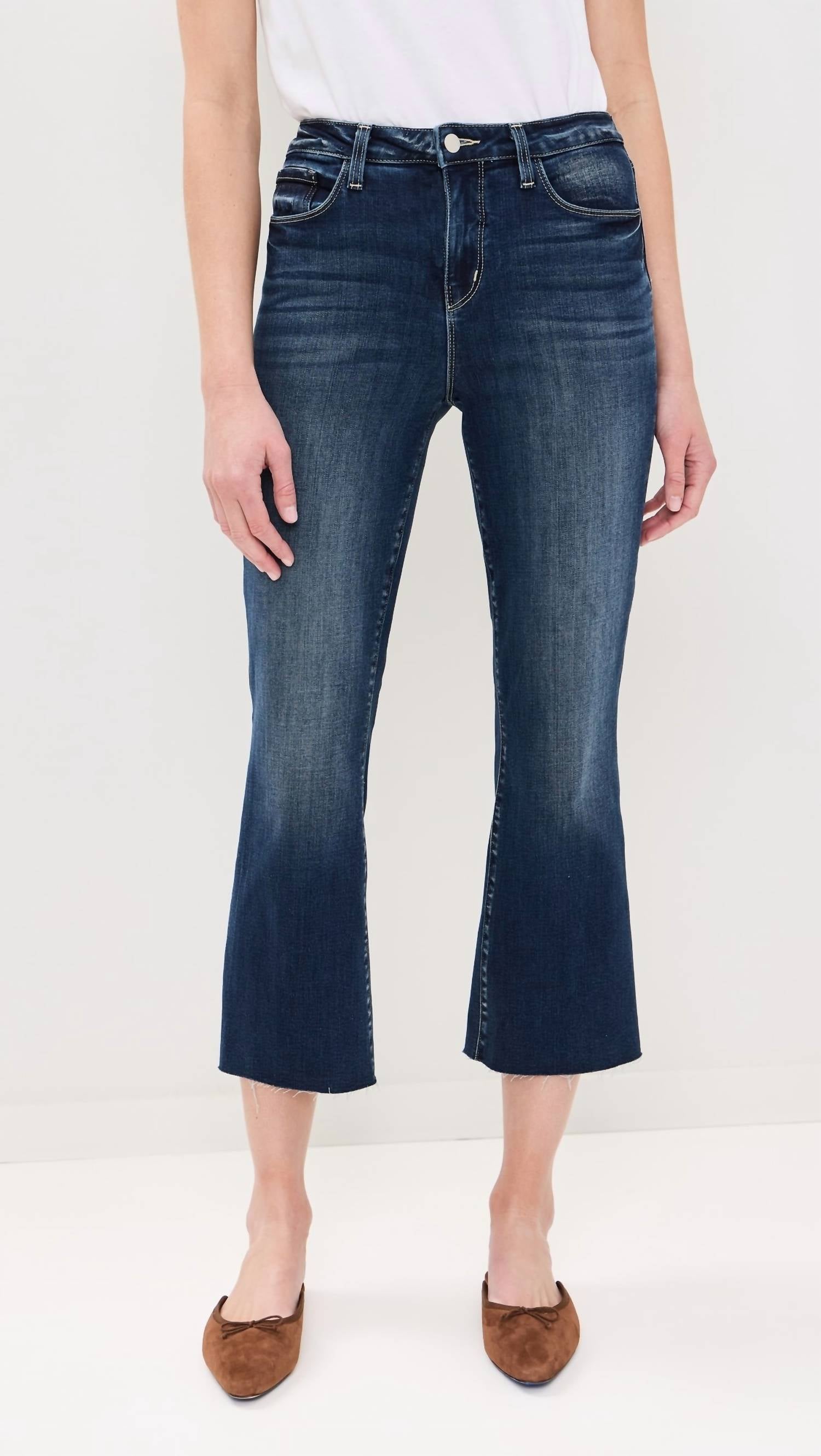 L'Agence - Kendra High Rise Crop Flare Jean