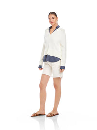 Fifteen Twenty - Carrie Mixed Media Sweater