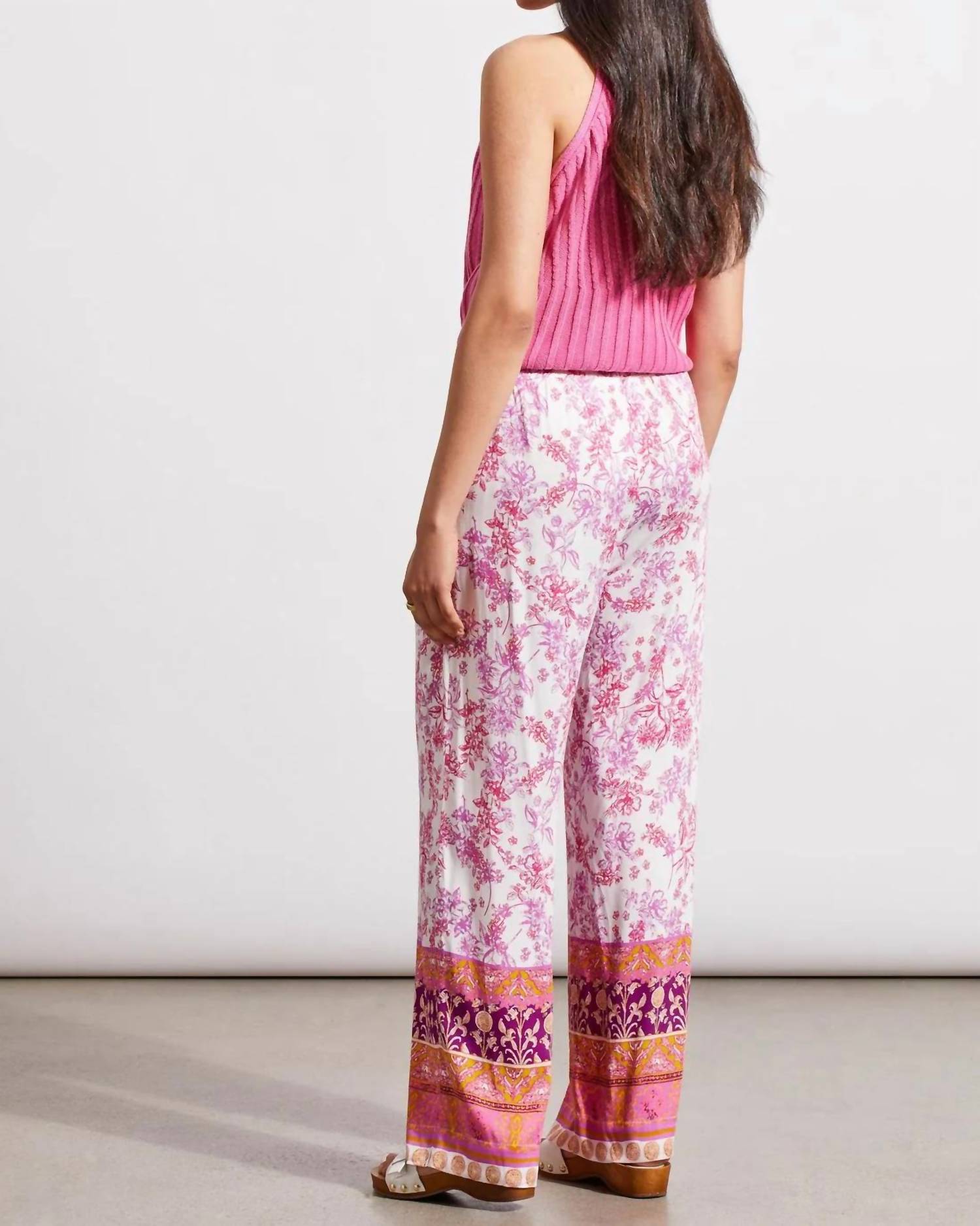 Tribal - Preslie Printed Floral Border Pants