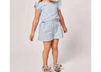 Fina Ejerique - Girl's Gingham Cutout Jumpsuit