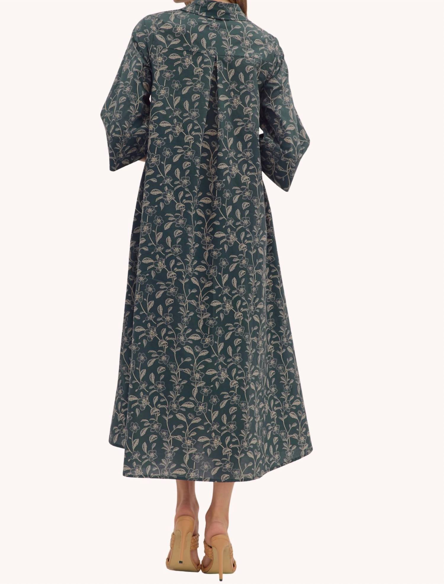 Entro - Teighla Cotton Midi Shirt Dress