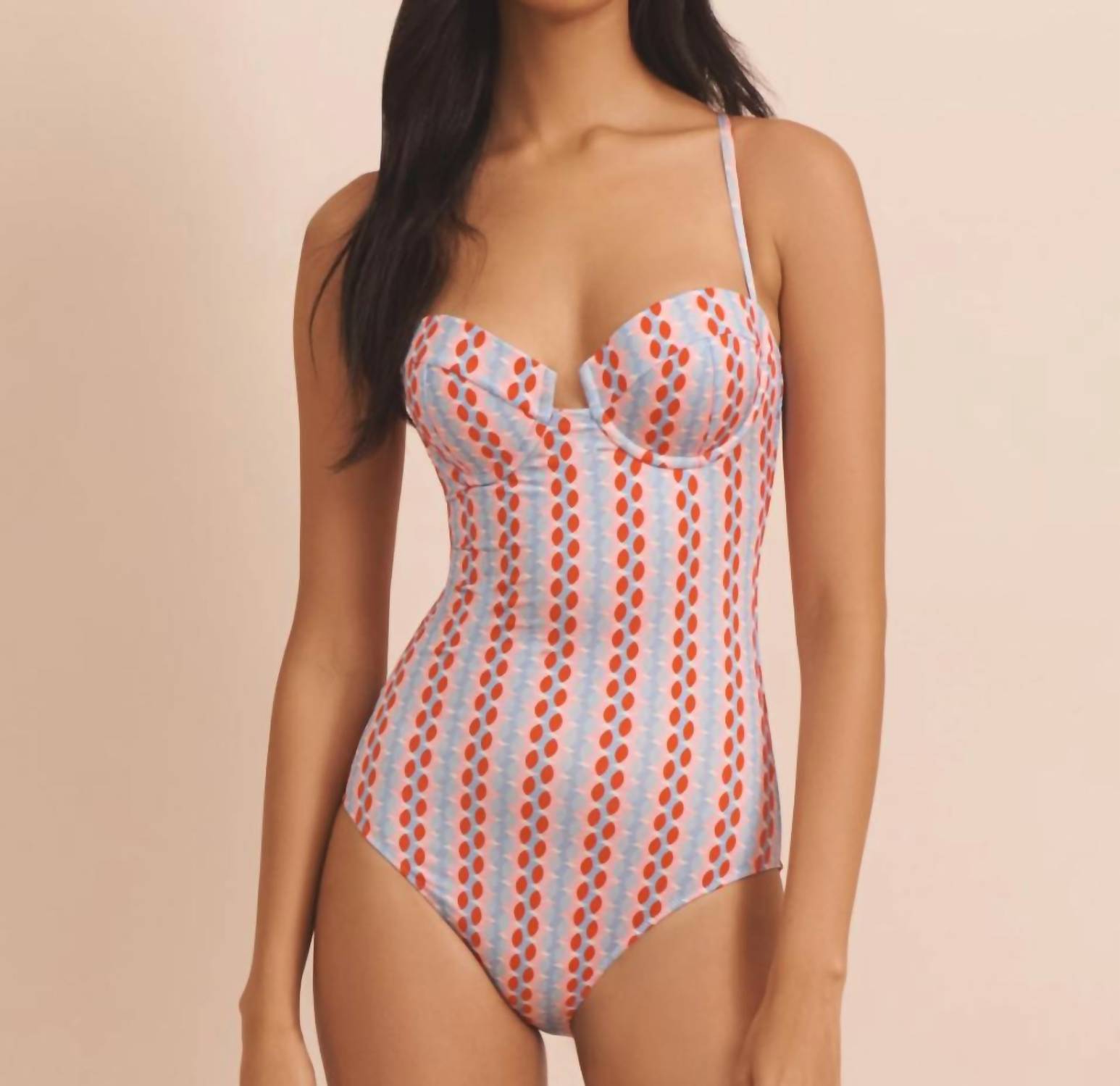 EVARAE Women's Holly One Piece in prism geo - women's swimwear