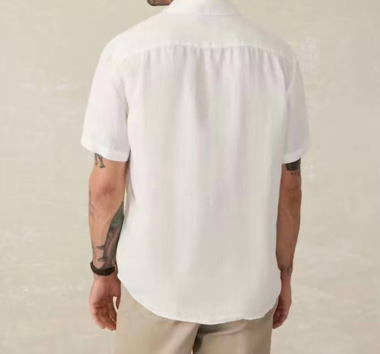Faherty - Short-sleeve Palma Linen Shirt